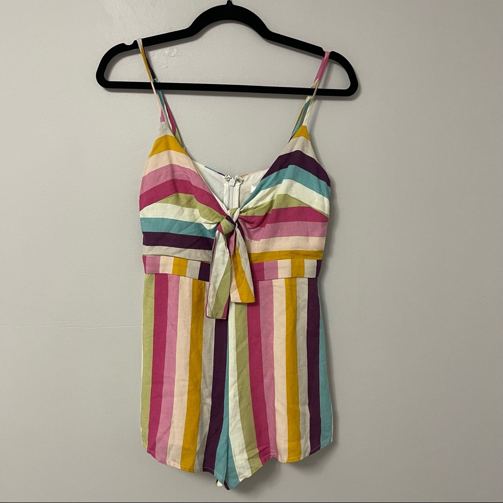 Wild One multicolor striped romper